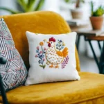 Sunshine Rooster Digital Hand Embroidery Pattern - Image 3