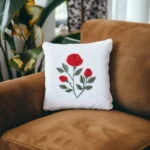 Crimson Rose Trio PDF Embroidery Guide DIY Floral Art - Image 3