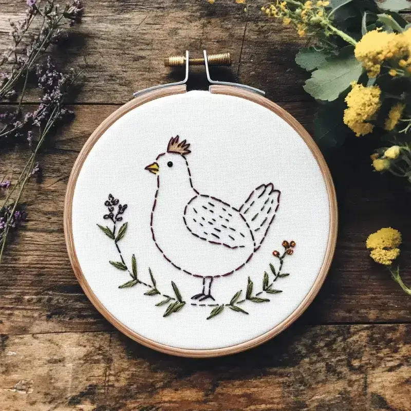 delicate handmade embroidery placed on aged wooden boards delicate handmade embroidery placed on aged wooden boards