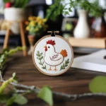 DIY Farmyard Friend Chicken Embroidery Pattern - Image 3