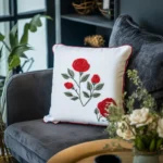 Crimson Rose Trio PDF Embroidery Guide DIY Floral Art - Image 4