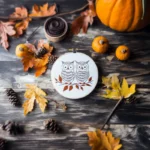 Two Owls on a Branch DIY Digital Embroidery Pattern - Image 2