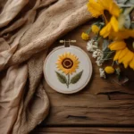 DIY Hopeful Sunflower Embroidery Instant Download - Image 2