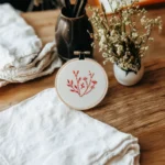 Crimson Wildflower Hand Embroidery Pattern PDF - Image 2