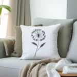 Minimalist Dandelion Digital Embroidery Pattern for Instant Download - Image 4