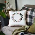 Winter Holly Wreath Hand Embroidery Pattern - Image 3