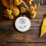 DIY Dandelion Embroidery Art Printable Pattern - Image 2