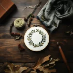 Forest Glade Wreath Hand Embroidery Pattern - Image 2