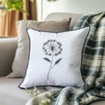 Minimalist Dandelion Digital Embroidery Pattern for Instant Download - Image 3