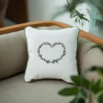 DIY Natural Heart Wreath Digital Embroidery Pattern - Image 3