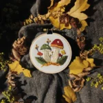 Vibrant Fall Woodland Mushroom Digital Embroidery Pattern PDF - Image 2