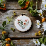 Overflowing Floral Heart Digital Embroidery Pattern PDF - Image 3