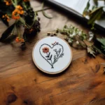 Secret Garden Heart Digital Embroidery Pattern PDF - Image 2