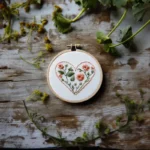Overflowing Floral Heart Digital Embroidery Pattern PDF - Image 2
