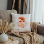 Warm Orange Woodland Fungi Digital Embroidery Pattern PDF - Image 4