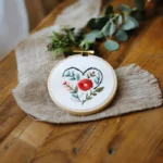 Woven Floral Heart Digital Embroidery Pattern PDF - Image 2