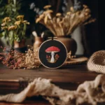 Little Protector Fungi Printable Embroidery Design - Image 2