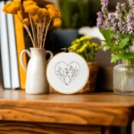 Minimalist Line Art Heart Digital Embroidery Pattern PDF - Image 2