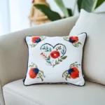 Woven Floral Heart Digital Embroidery Pattern PDF - Image 4