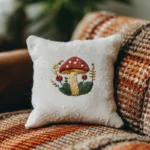 Woodland Crimson Mushroom Digital Embroidery Pattern PDF - Image 3
