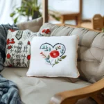 Woven Floral Heart Digital Embroidery Pattern PDF - Image 3