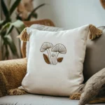Minimalist Autumn Forest Mushroom Digital Embroidery Pattern PDF - Image 2