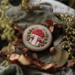 Classic Storybook Fungi Printable Embroidery Design - Image 2